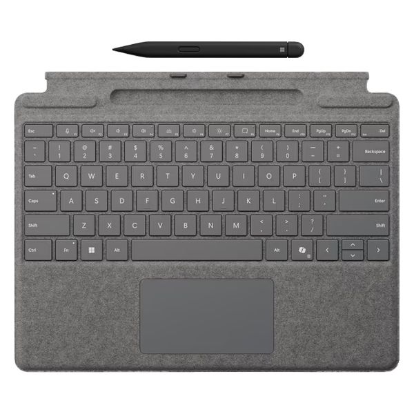 マイクロソフト Surface Pro キーボード スリム ペン 付き プラチナ 8X8-00182 1個 - アスクル