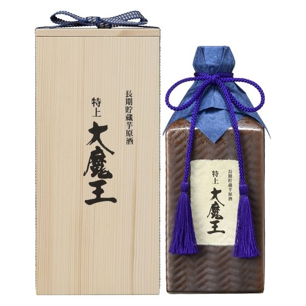 濱田酒造 特上 大魔王 木箱 陶器 36度 600ml 1本 焼酎 原酒 芋 ギフト 贈答 - アスクル