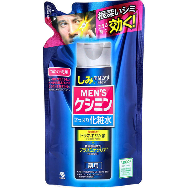 小林製薬 メンズケシミン さっぱり化粧水 詰替用 140mL 1本(140mL入)（直送品）