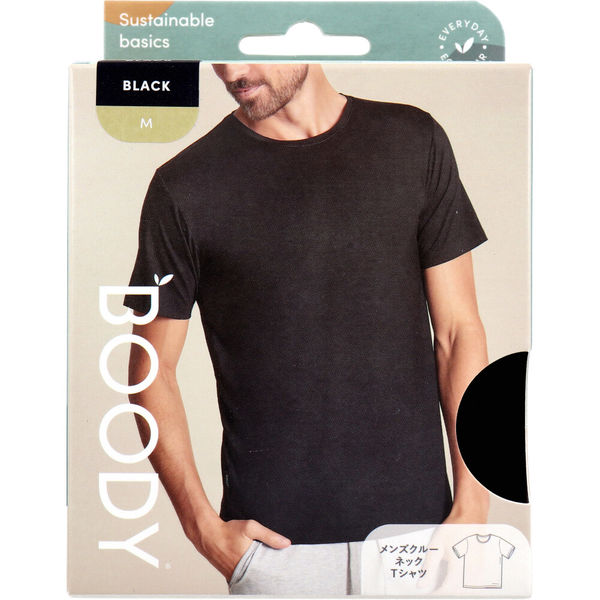 まとめ得 BOODY メンズ クルーネックＴシャツ Mサイズ ブラック x [4個] /k Jorico Enterprises BOODY メンズ クルーネックTシャツ Mサイズ