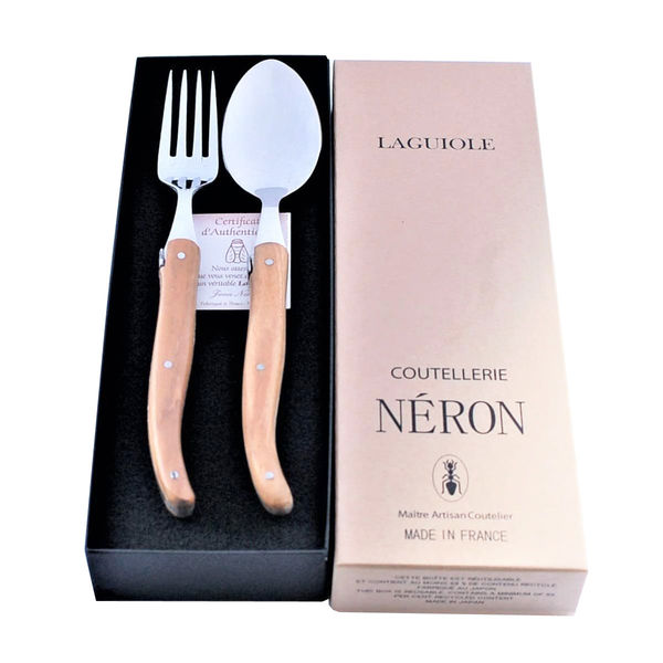 ラギオール　ライヨール　カトラリー　ブラックハンドル ライヨール ABSハンドル 1.2ナイフ フォーク 黒大理石 4310055 1