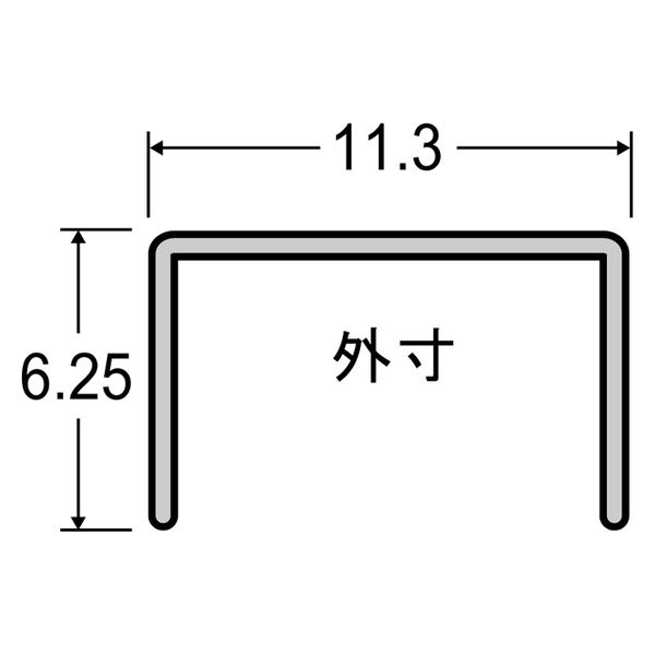 豊光 タッカー用ステープル 6mm 1000本入 635-6S 1箱（直送品）