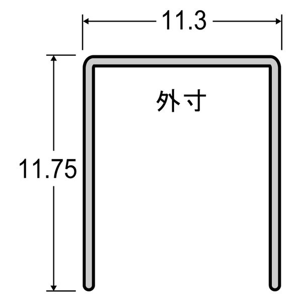 豊光 タッカー用ステープル12mm 1000本入 635-12S 1箱（直送品）