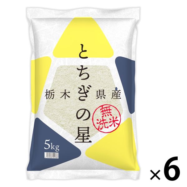令和6年 栃木県産 とちぎの星 15キロ 玄米 精米可 栃木県産 とちぎの星 30kg(5kg×6袋) 【無洗米】 令和6年産 木徳