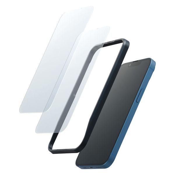 iPhone 14 / 13 / 13 Pro ガラスフィルム 2枚入り 高透明 PMWA22AFLGGW エレコム 1個（直送品）