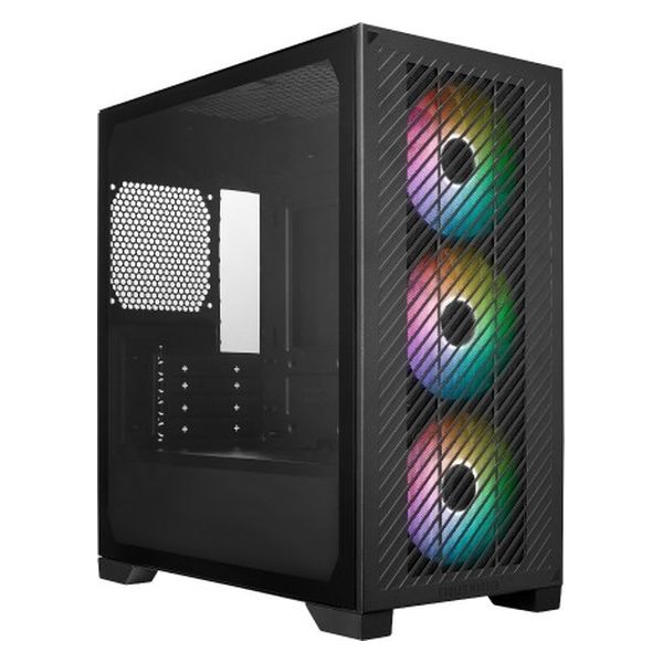 クーラーマスター Ｅｌｉｔｅ ３０１／ＭｉｃｒｏＡＴＸ ＰＣケース／ＡＲＧＢファン３基搭載モデル／ブラック E301-KGNN-S00（直送品） -  アスクル