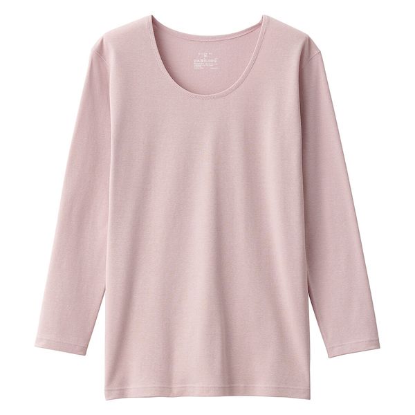 無印良品　あったか綿　厚手　Uネック八分袖Tシャツ　4枚セット　婦人　白 婦人 あったか綿 Uネック八分袖Tシャツ | 無印良品