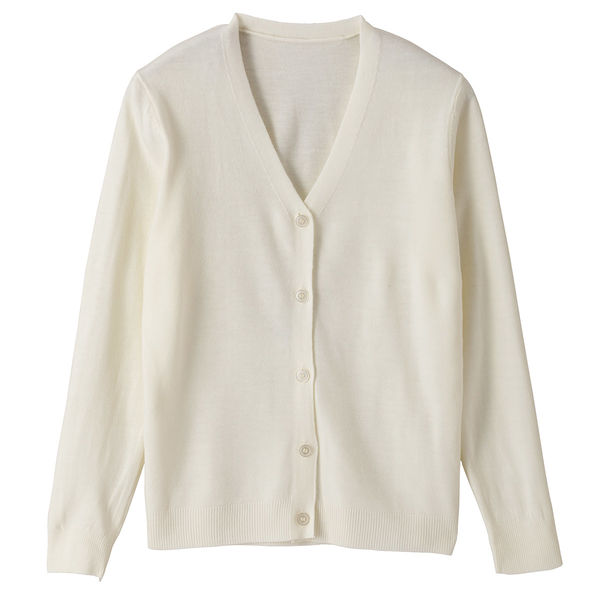 松吉医科器械 マツヨシ カーディガン レギュラー 25401800 S ホワイト MY-NS1200W 1着（直送品）