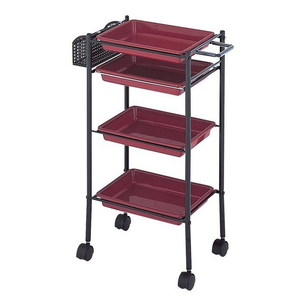 西村製作所 トレーワゴン(Cー305) 510×280×835mm あずき 66-0014-48 1台（直送品）