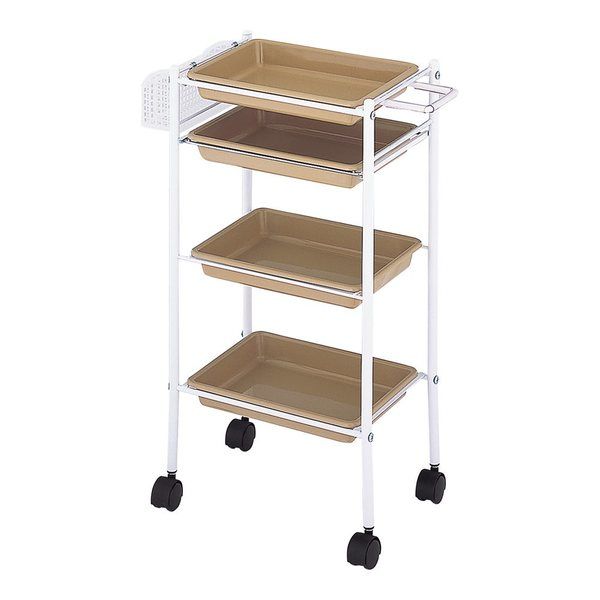 西村製作所 トレーワゴン(Cー305) 510×280×835mm ナチュラル 66-0014-47 1台（直送品）