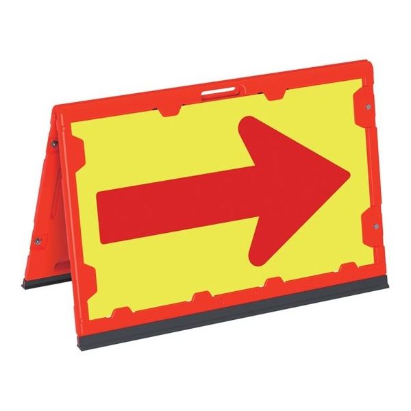 三甲 折りたたみ矢印ボード(看板なし)レッド 80100701RE401 1個 67-7314-56（直送品）