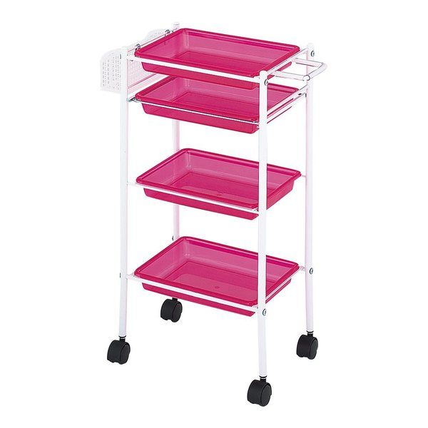 西村製作所 トレーワゴン(Cー305) 510×280×835mm クリアワイン 66-0014-58 1台（直送品）