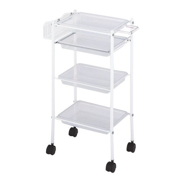 西村製作所 トレーワゴン(Cー305) 510×280×835mm クリア 66-0014-50 1台（直送品）