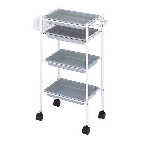 西村製作所 トレーワゴン(Cー305) 510×280×835mm シルバー 66-0014-57 1台（直送品）