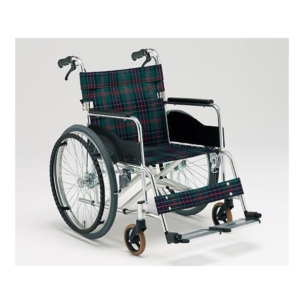 松永製作所 ARー280B アルミ製スタンダード車いす AR-280B48S-2HB 1台 64-2543-18（直送品）