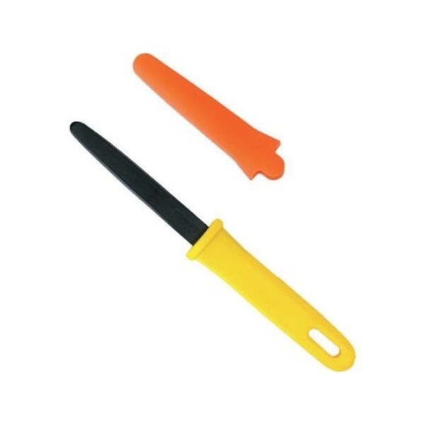 長谷川刃物 キャナリー 段ボールのこ ダンちゃん フッ素コーティングキャップ付き DC-190FC 1本 65-2573-63（直送品）