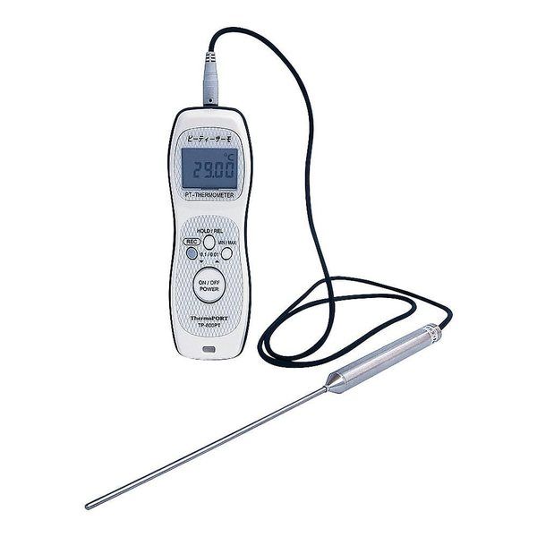 サーモポート 標準ハンディ白金温度計PTサーモ TP-800PTPre(TR) 1個 67-5737-65（直送品）