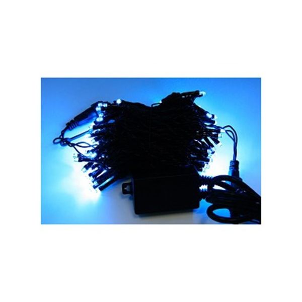 アズワン LEDストレートライト 100球 10m アクアブルー 黒ケーブル 67-6595-25 1式（直送品）