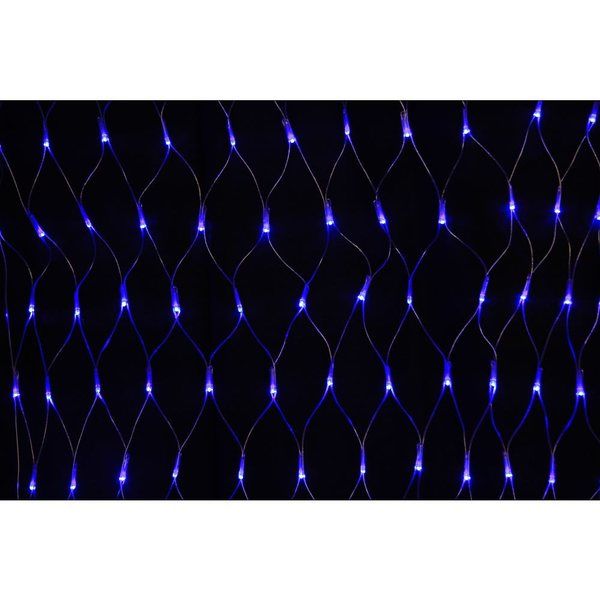 アズワン LEDネットライト128球 縦・横1m ブルー 67-6595-40 1式（直送品）