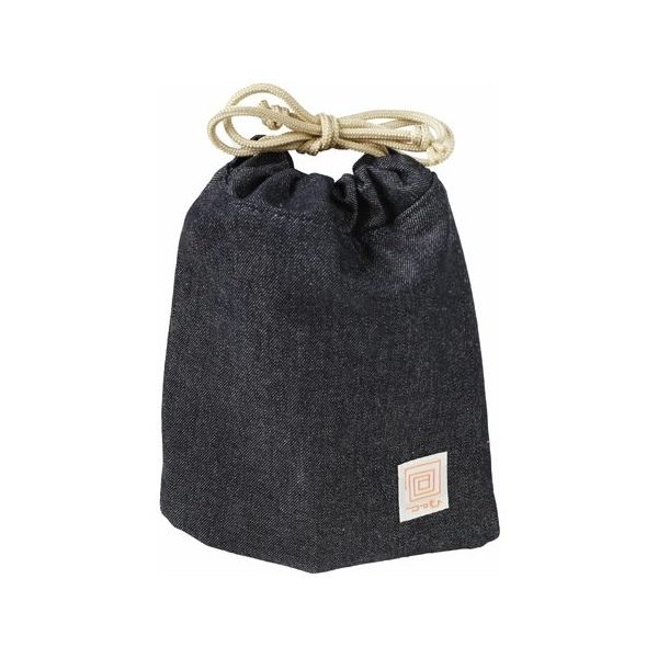 ケンコー・トキナー 「包」巾着ポーチ プレミアムデニム 67-6436-57 1個（直送品）