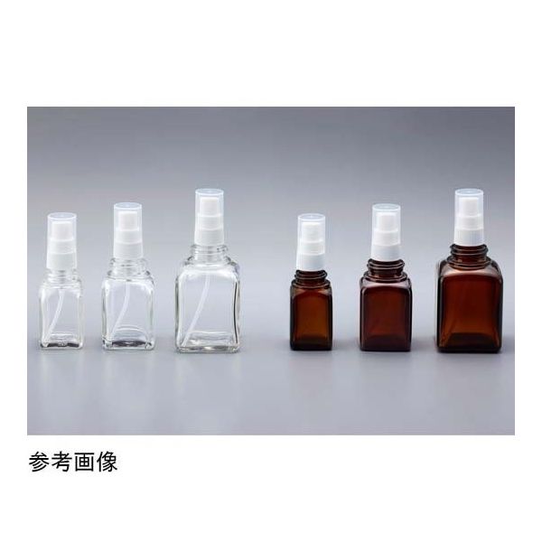 マルエム スプレー瓶 角型 褐色 30mL 24本入 SB-30N 1箱(24本) 67-6440-84（直送品）