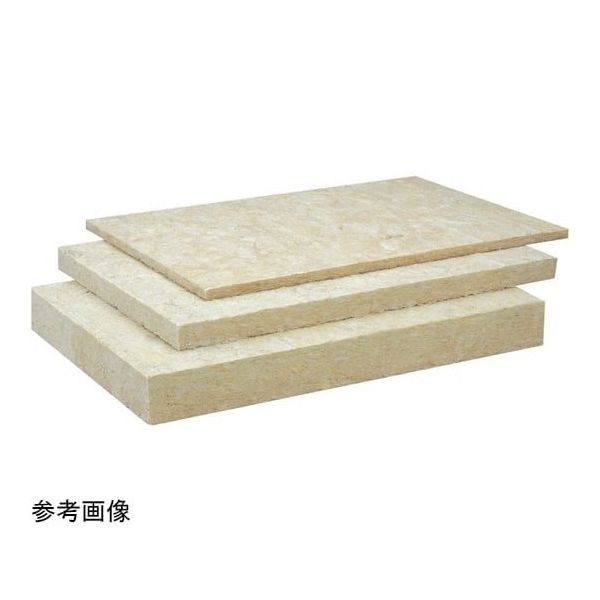 ロックウールボード状断熱材 MGボード(R)120(密度120kg/m3) 605×910×t75mm 4枚入 67-6607-20（直送品）