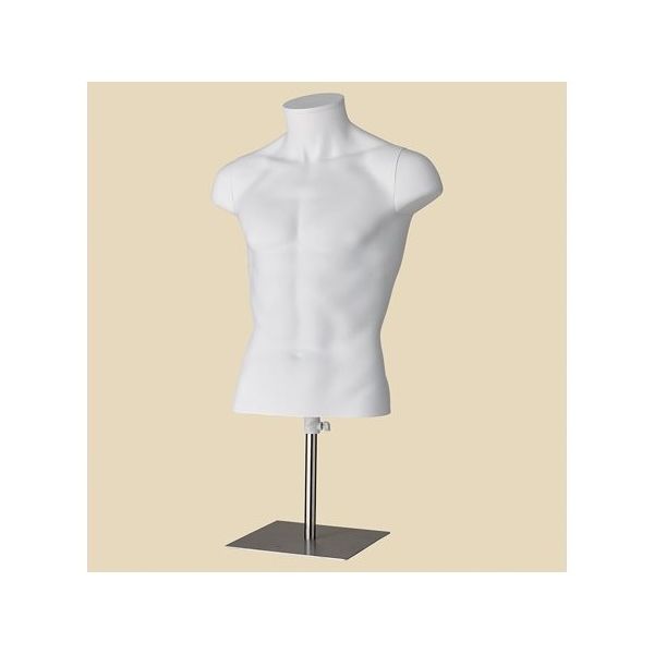 アズワン PP製 卓上紳士トルソー M 白 67-6609-36 1個（直送品）