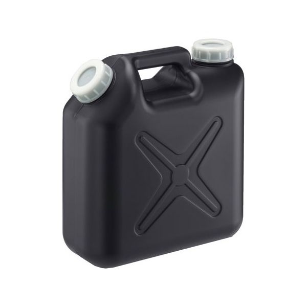 瑞穂化成工業 扁平缶 両口 5L ノズル無 ブラック 0205BK 1個 67-6874-83（直送品）
