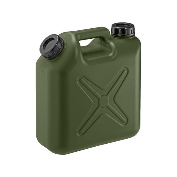 瑞穂化成工業 扁平缶 両口 5L ノズル無 モスグリーン 0205MG 1個 67-6874-84（直送品）