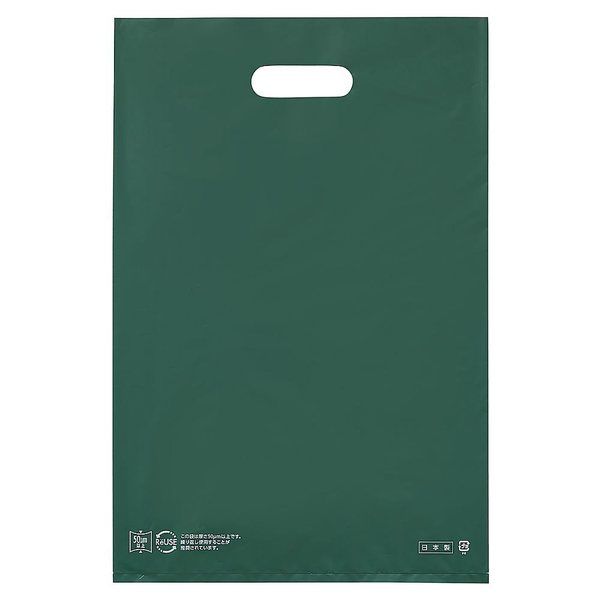 アズワン ポリ袋ハード型 ダークグリーン 25×40cm 厚み表記入 2000枚 67-6871-60 1セット(2000枚)（直送品）