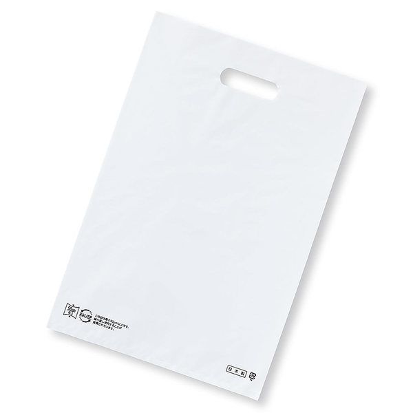 アズワン ポリ袋ハード型 白 50×60cm 厚み表記入 50枚 67-6870-94 1セット(50枚)（直送品）