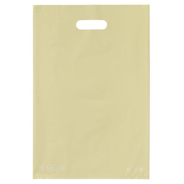 アズワン ポリ袋ソフト型 アイボリー 25×40cm 厚み表記入 2000枚 67-6872-49 1セット(2000枚)（直送品）