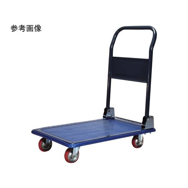 エヌケーキャリーキャスター スチール台車(ハンドル折りたたみ式) 67-6884-55 1個（直送品）