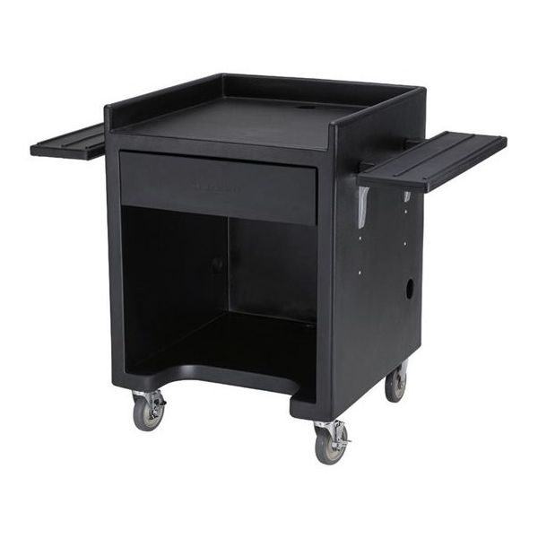 CAMBRO キャンブロ エクイップメントスタンド(トレーレール付) ES28RL(ブラック) 1個 67-6882-99（直送品）