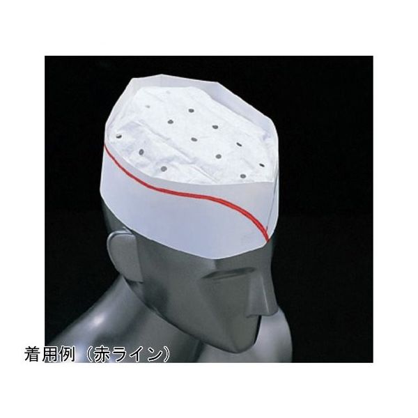 Pal フォレージュハット「ペーパー」(100枚入)青ライン 67-6899-72 1セット(100枚)（直送品）