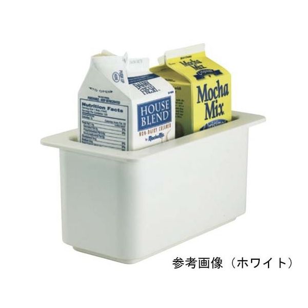 CAMBRO キャンブロ コールドフェストフードパン 1.4L ブラック 66CFB(1/6サイズ) 1個 67-6918-64（直送品）