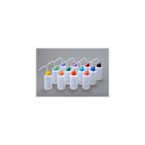 安元化成 NT洗浄瓶B型カラーキャップ フルセット 12本 500cc 67-7106-86 1箱(12本)（直送品）