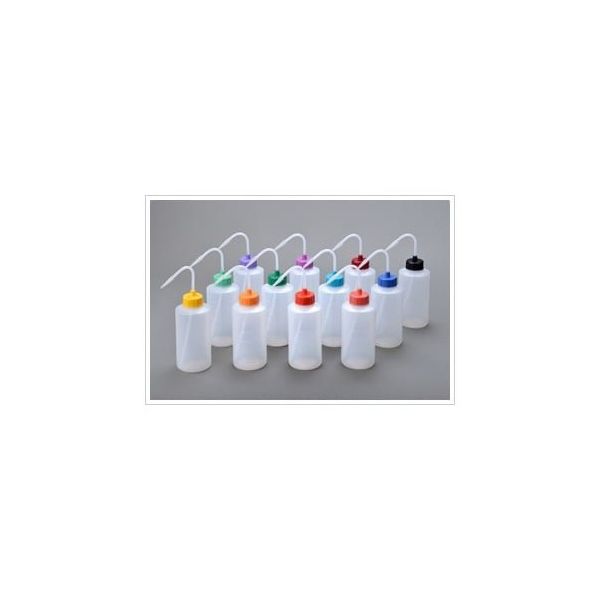 安元化成 NT洗浄瓶BIIカラーキャップ フルセット 12本 500cc 67-7106-89 1箱(12本)（直送品）