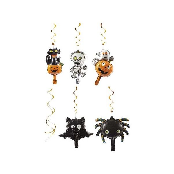 アズワン ハロウィン スパイラルデコレーションバルーンセット 120cm 67-7117-21 1セット（直送品）