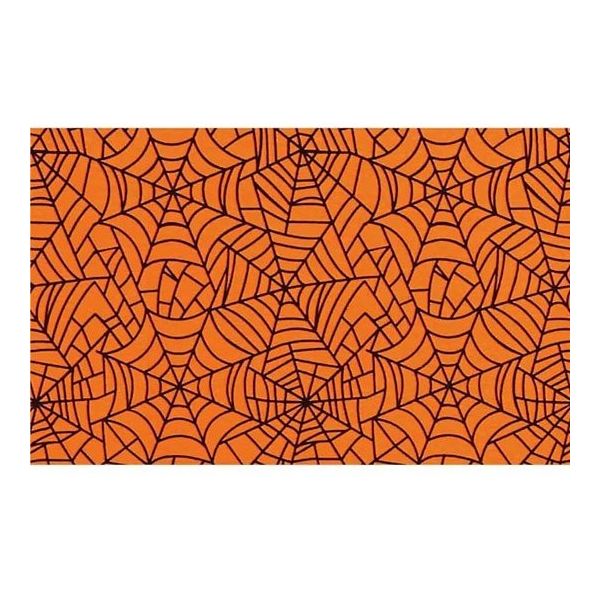 アズワン スパイダークロス 90cm幅×2m 片面 ハロウィン オレンジ 67-7117-72 1個（直送品）