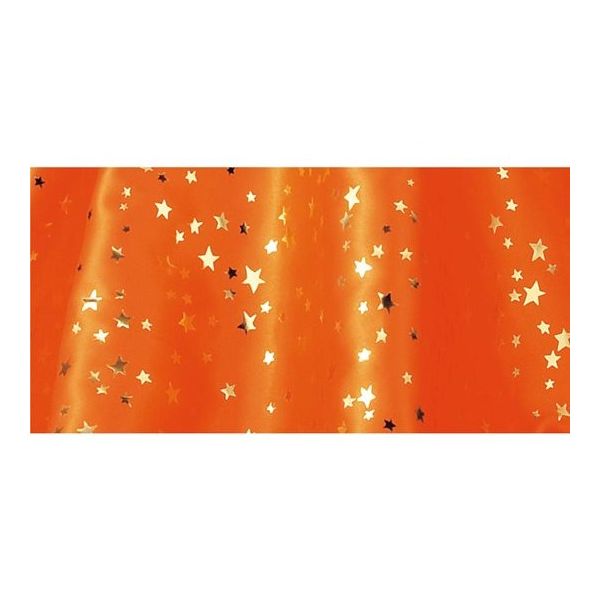 アズワン スターサテンシート 2m 片面 ハロウィンカラー 45cm幅 オレンジ 67-7117-74 1個（直送品）