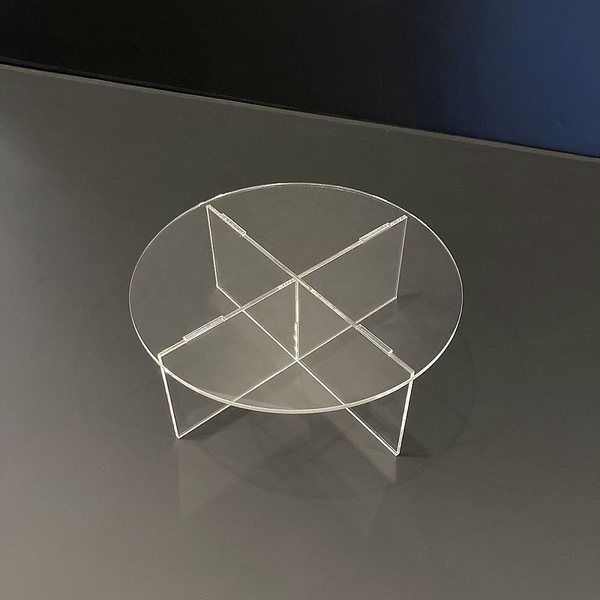 アズワン アクリル組立式丸型ステージ 直径20cm 67-7286-67 1個（直送品）