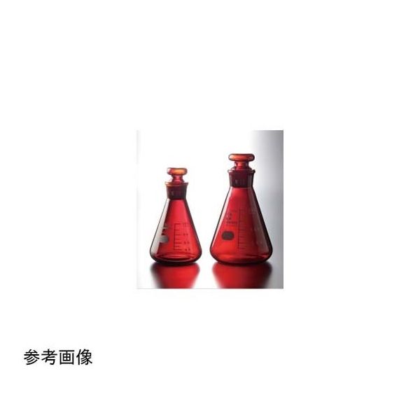 コスモスビード 共栓三角フラスコ(茶褐色)200mL TS27 1563-06 1個 65-6820-37（直送品）