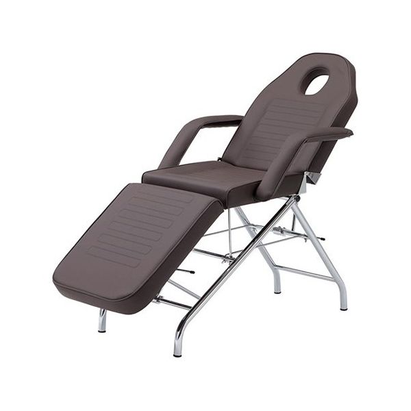 フィフティ・ヴィジョナリー フェイシャルベッド 有孔 ブラウン T-213B-BR 1台 65-6899-21（直送品）