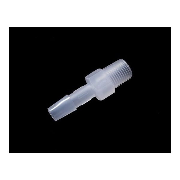 PP R1/8オスネジ付きストレートアダプター 軟質チューブ内径6.5mm(1/4”)用 10個入 IMJR2066 1袋(10個)（直送品）