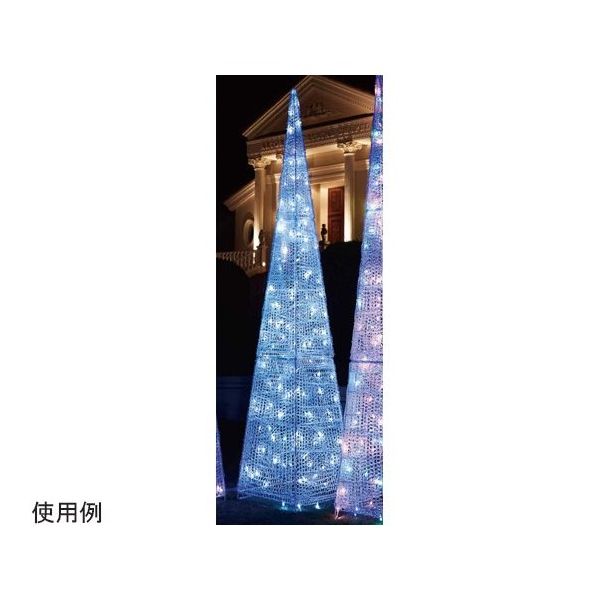 アズワン LEDビッグクリスタルツリー 屋外使用可 ホワイト 65-8117-33 1セット（直送品）