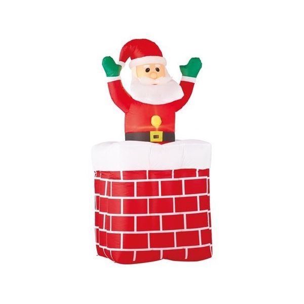 アズワン ムービングエアブロードール えんとつサンタ 180cm 65-8117-89 1セット（直送品）