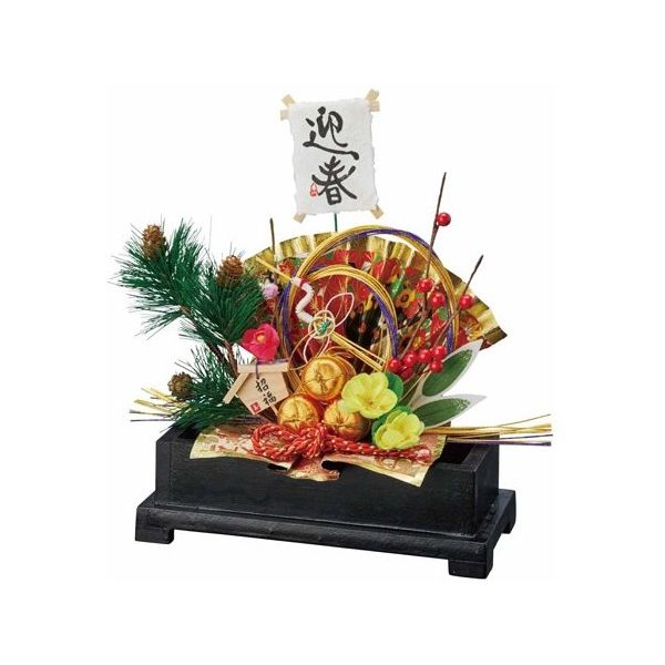 アズワン 迎春飾り 扇 65-8118-64 1セット（直送品）