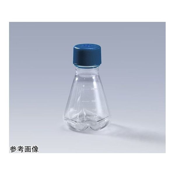 GVS バッフル付き滅菌三角フラスコ 250mL PC シールキャップ 1個×12パック入 CELCUFG034250S 1箱(12個)（直送品）