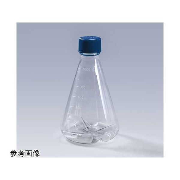 GVS バッフル付き滅菌三角フラスコ 1000mL PC ベントキャップ 1個×12パック入 CELCUFG035001S 1箱(12個)（直送品）